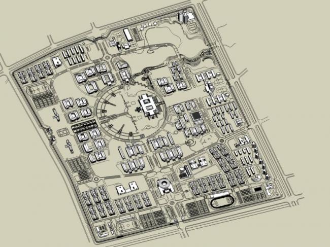 Sketchup住宅模型|多层小区规划，现代风格