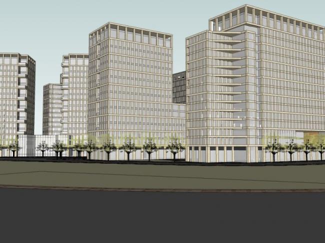 Sketchup住宅模型|高层公寓，居住建筑，现代风格