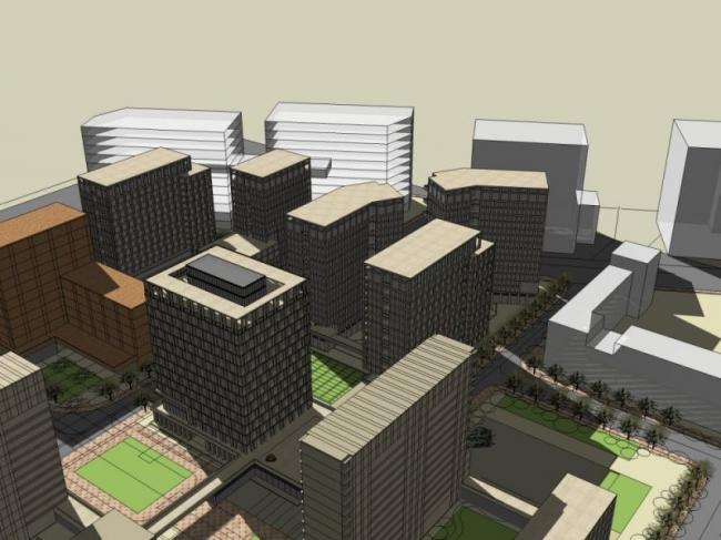 Sketchup住宅模型|高层公寓，居住建筑，现代风格