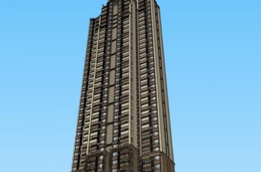 Sketchup住宅模型|超高层住宅，古典风格-BIM建筑网
