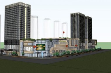 Sketchup综合体模型|商业综合体，现代风格-BIM建筑网