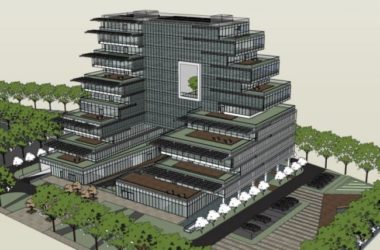 Sketchup办公模型|多高层办公楼，现代风格-BIM建筑网