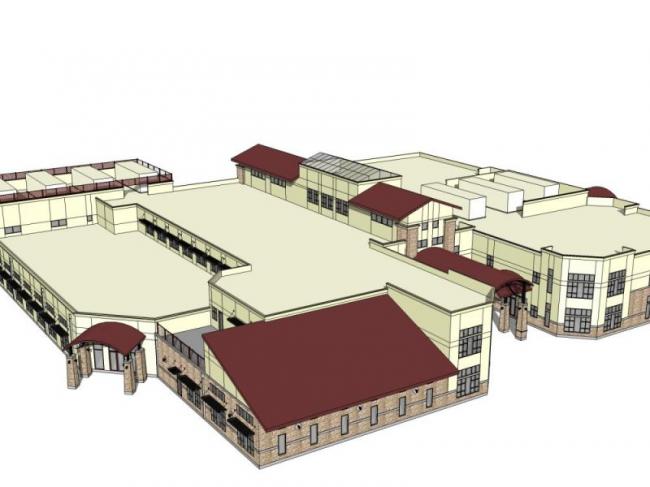 Sketchup商业模型|商业建筑，现代风格