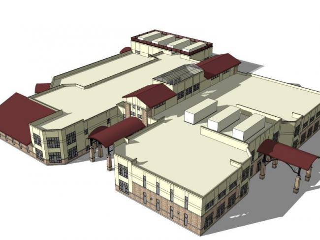 Sketchup商业模型|商业建筑，现代风格