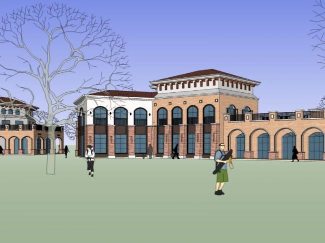 Sketchup商业模型|多层会所，古典风格