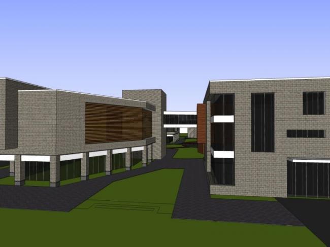 Sketchup商业模型|商业中心，现代风格