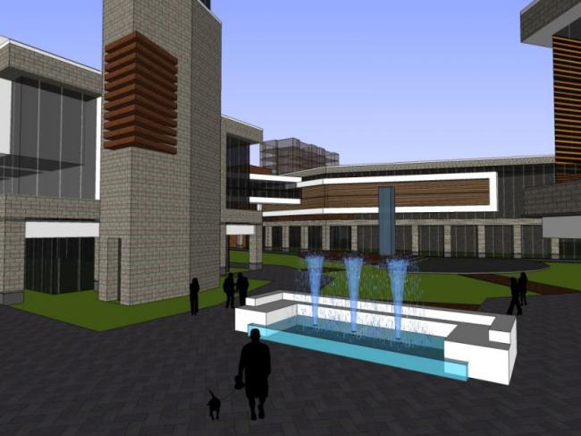 Sketchup商业模型|商业中心，现代风格