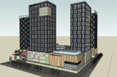 Sketchup综合体模型|多高层商业综合体，现代风格-BIM建筑网