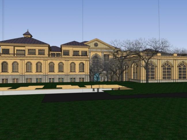 Sketchup商业模型|多层会所，古典风格