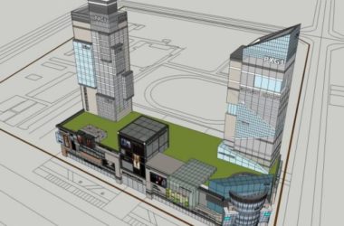 Sketchup综合体模型|多高层商业综合体，现代风格-BIM建筑网