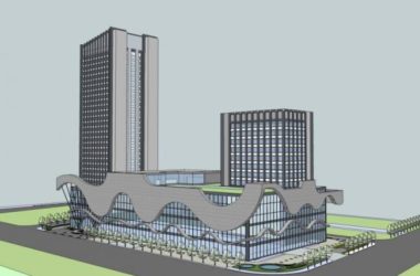 Sketchup综合体模型|多高层商业综合体，现代风格-BIM建筑网