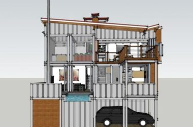 Sketchup住宅模型|独栋住宅，现代风格-BIM建筑网