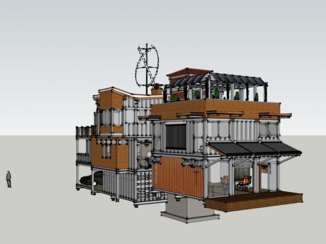 Sketchup住宅模型|独栋住宅，现代风格