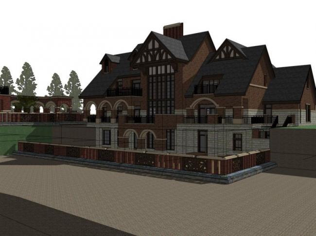 Sketchup商业模型|多层会所，古典风格