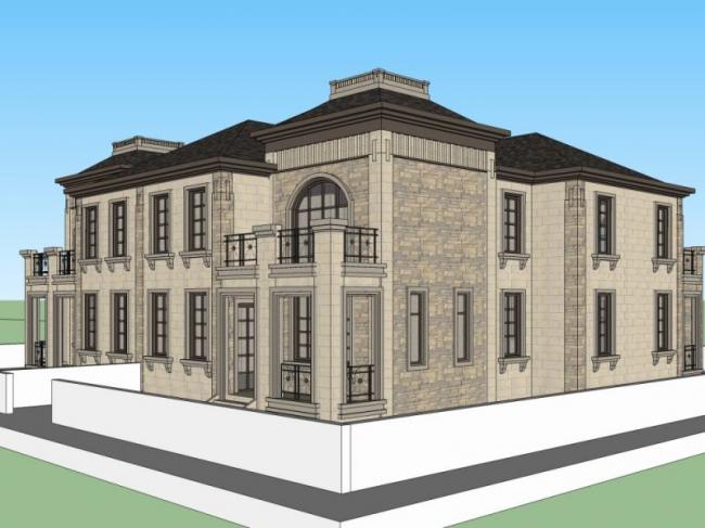 Sketchup商业模型|会所，古典风格
