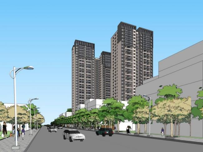 Sketchup综合体模型|高层综合体，现代风格