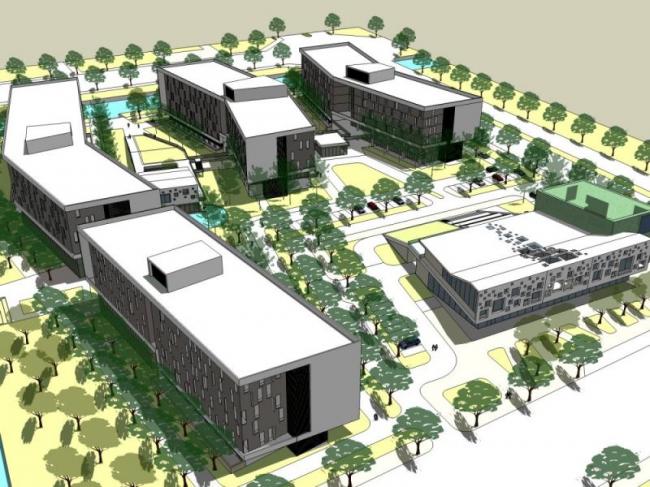 Sketchup住宅模型|多层宿舍，现代风格