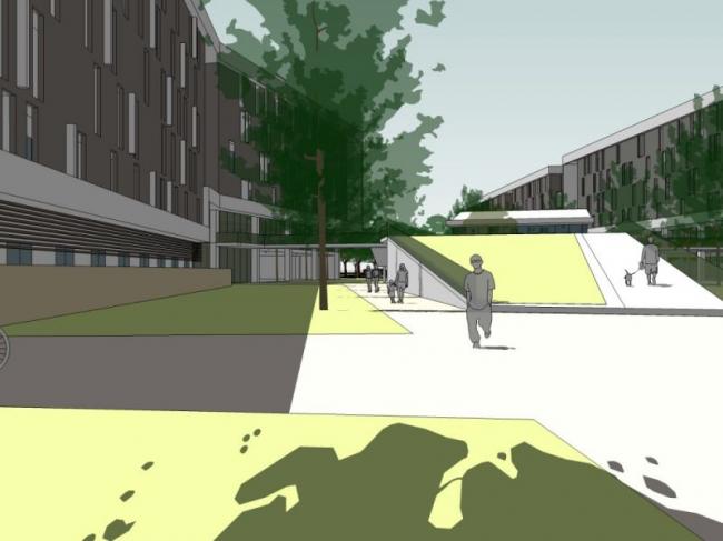 Sketchup住宅模型|多层宿舍，现代风格