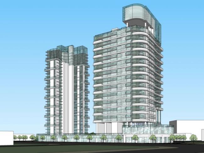 Sketchup综合体模型|高层综合体，现代风格