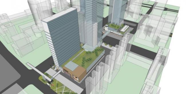 Sketchup综合体模型|超高层商业综合体，现代风格