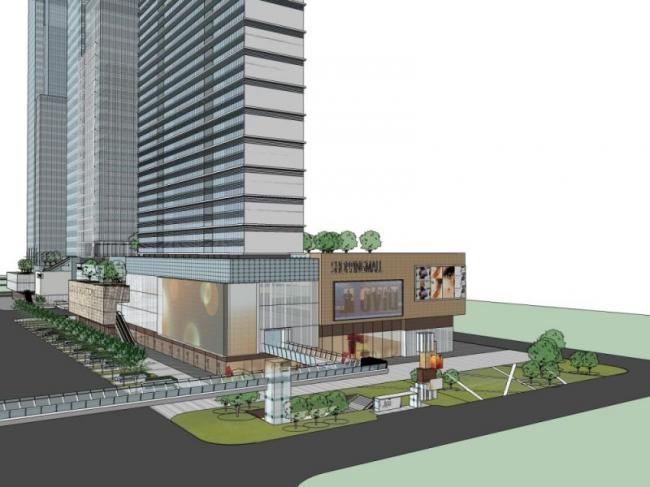 Sketchup综合体模型|超高层商业综合体，现代风格