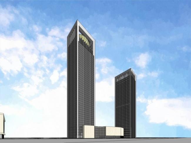 Sketchup综合体模型|超高层商业综合体，现代风格