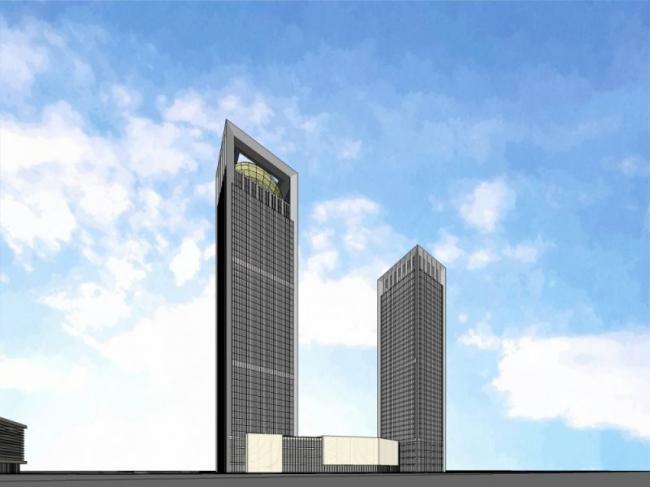 Sketchup综合体模型|超高层商业综合体，现代风格