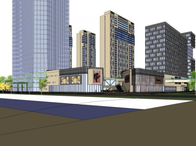 Sketchup综合体模型|超高层商业综合体，办公，酒店，住宅，现代风格