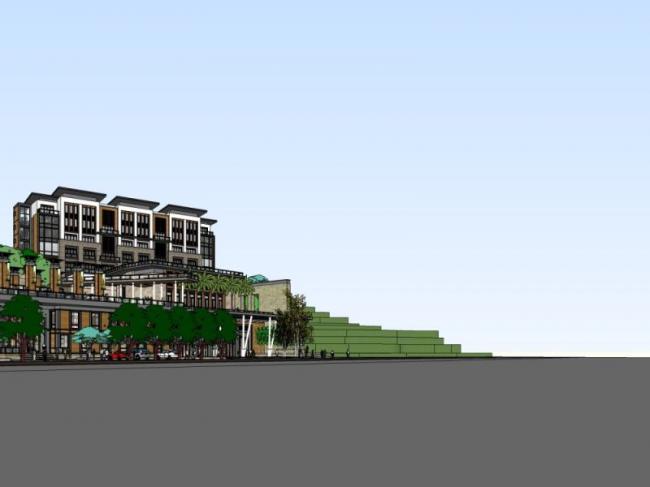 Sketchup酒店模型|山地酒店，古典风格