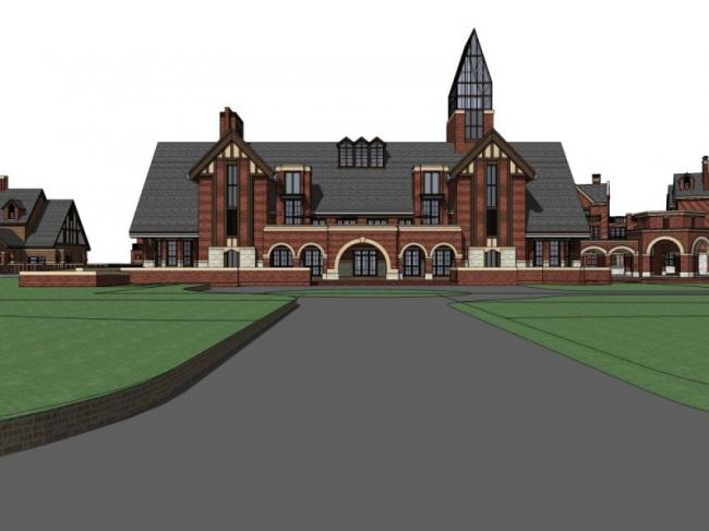 Sketchup商业模型|多层会所，英式风格