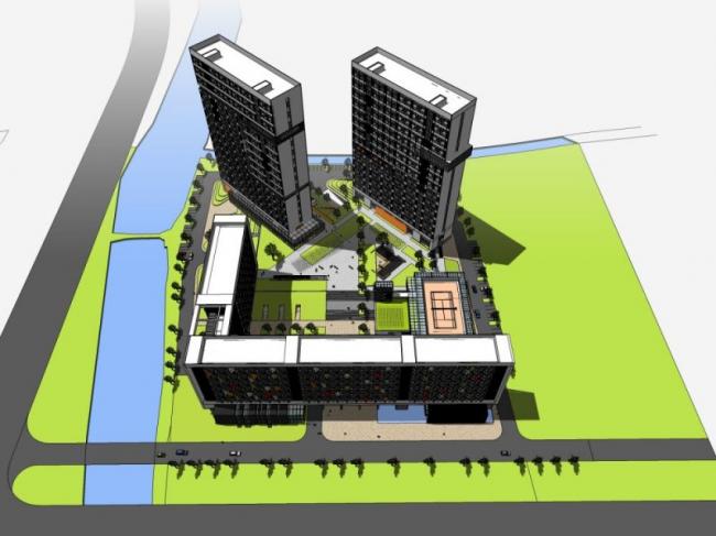 Sketchup酒店模型|高层酒店，现代风格