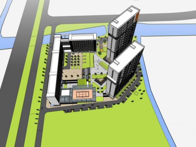 Sketchup酒店模型|高层酒店，现代风格