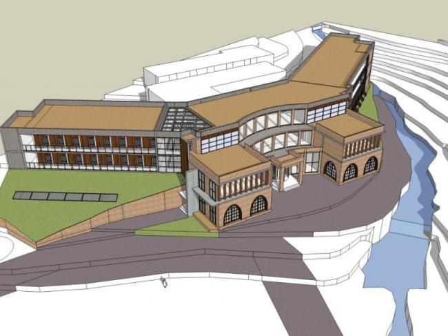 Sketchup酒店模型|多层酒店，现代风格