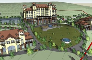 Sketchup酒店模型|多层酒店，地中海风格，古典风格-BIM建筑网