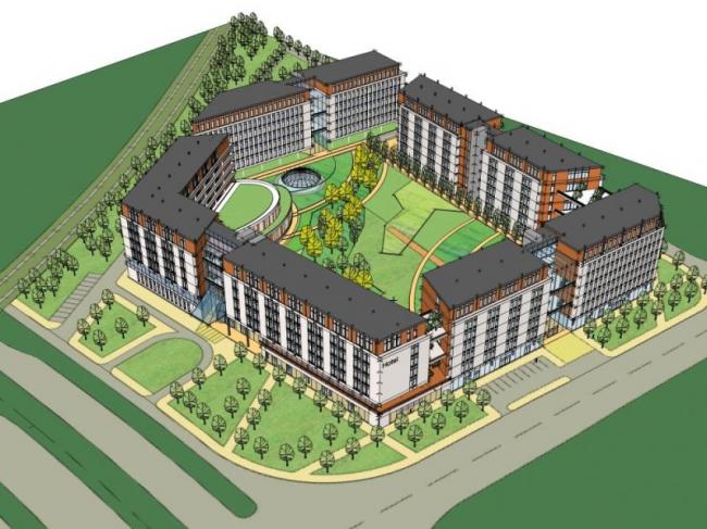 Sketchup酒店模型|多层酒店，现代风格