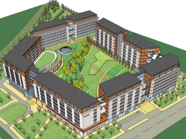 Sketchup酒店模型|多层酒店，现代风格