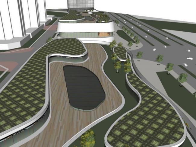 Sketchup综合体模型|超高层商业综合体，酒店，现代风格