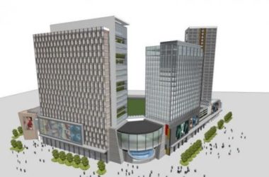 Sketchup综合体模型|多高层综合体，办公，住宅，现代风格-BIM建筑网