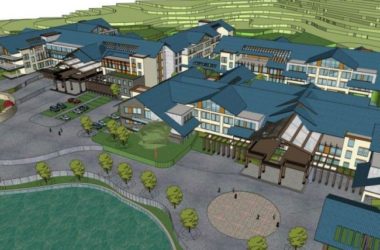 Sketchup酒店模型|多层度假村，中式风格-BIM建筑网