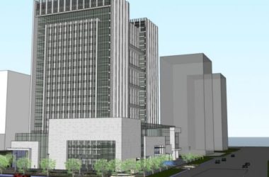 Sketchup办公模型|高层办公，现代风格-BIM建筑网