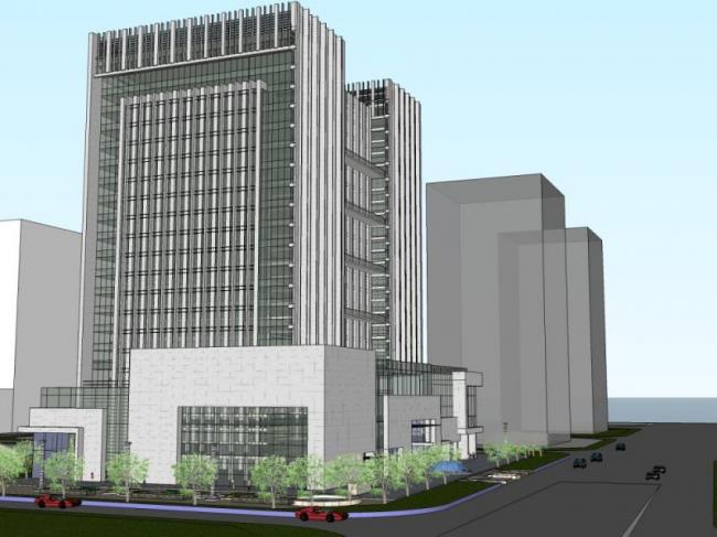 Sketchup办公模型|高层办公，现代风格