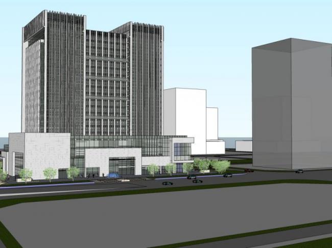 Sketchup办公模型|高层办公，现代风格