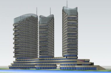 Sketchup综合体模型|多高层商业综合体，住宅，现代风格-BIM建筑网