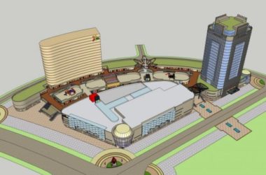 Sketchup综合体模型|多高层商业综合体，酒店，办公，现代风格-BIM建筑网