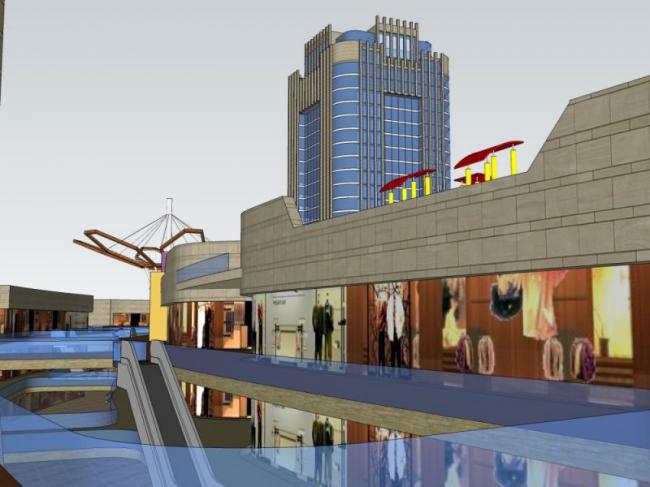 Sketchup综合体模型|多高层商业综合体，酒店，办公，现代风格