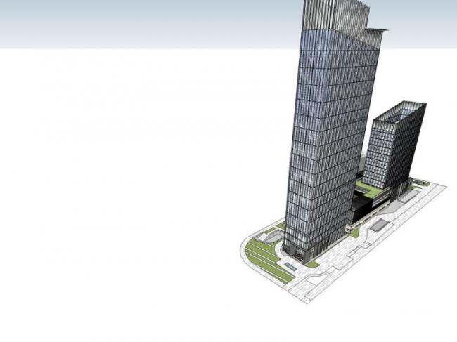 Sketchup酒店模型|超高层酒店，现代风格