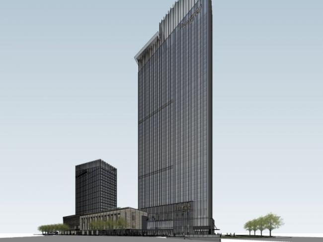 Sketchup酒店模型|超高层酒店，现代风格