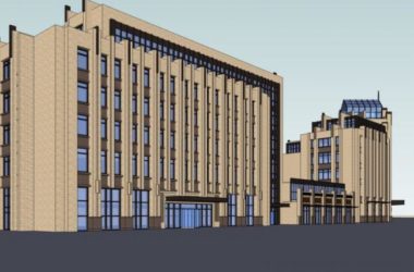 Sketchup办公模型|多层办公楼，现代风格-BIM建筑网