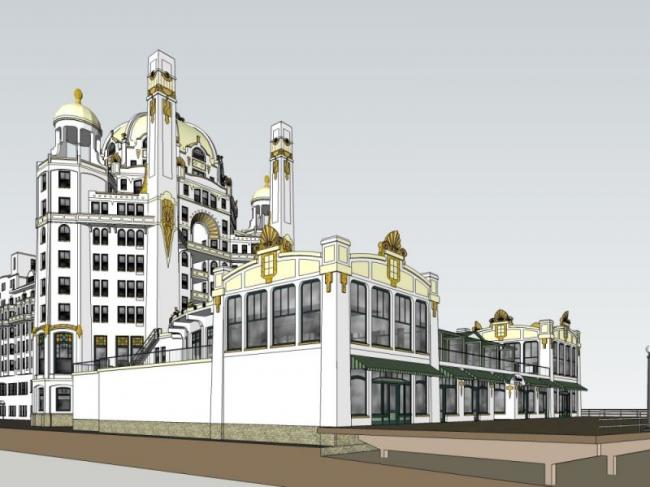 Sketchup酒店模型|多层酒店，古典风格