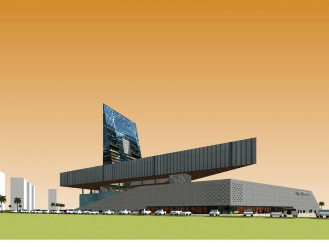 Sketchup文化模型|多层艺术中心，文化建筑，现代风格